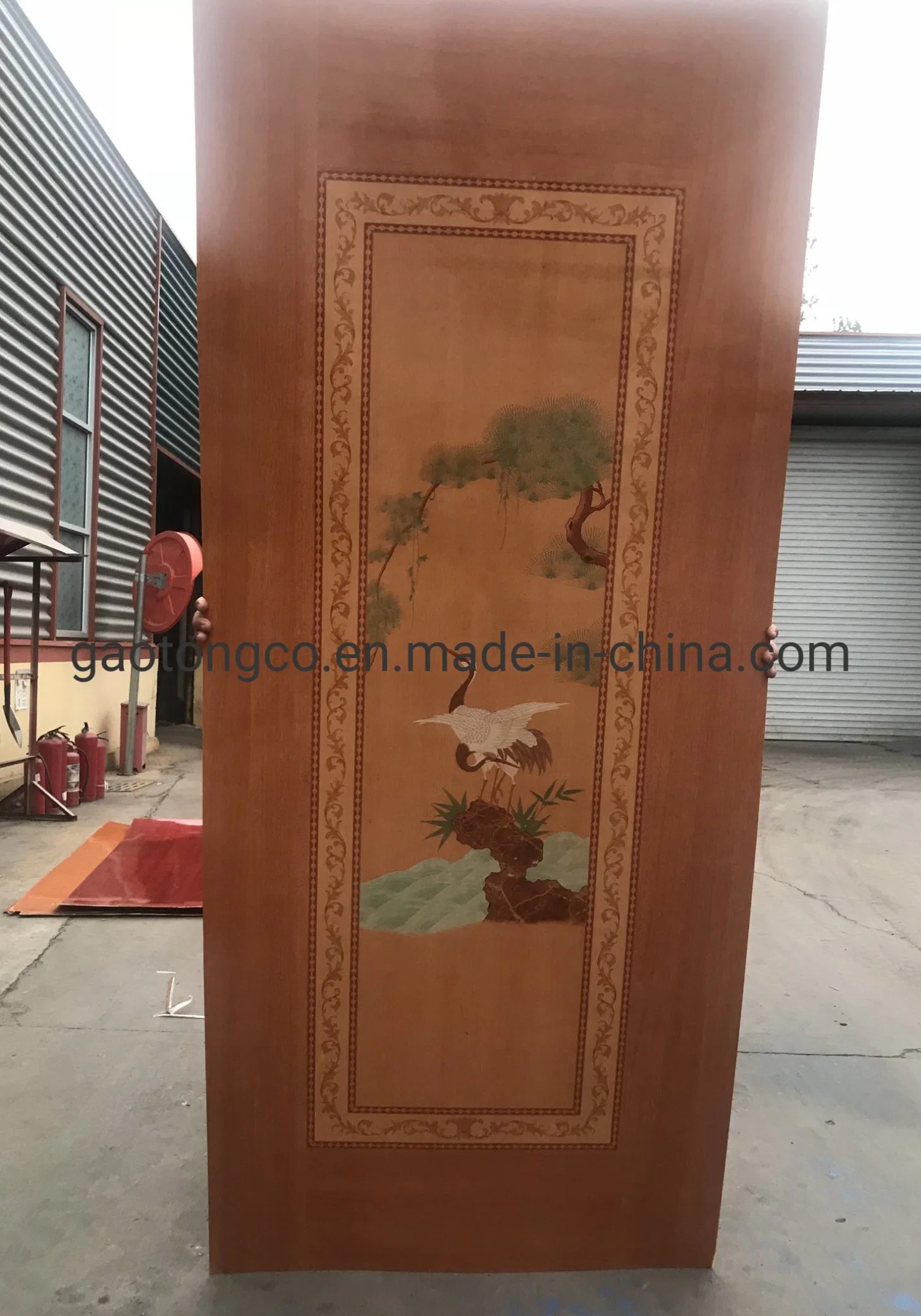 Fiberglass Plywood Skin/Melamine HDF/Okoume Plywood Door Skin