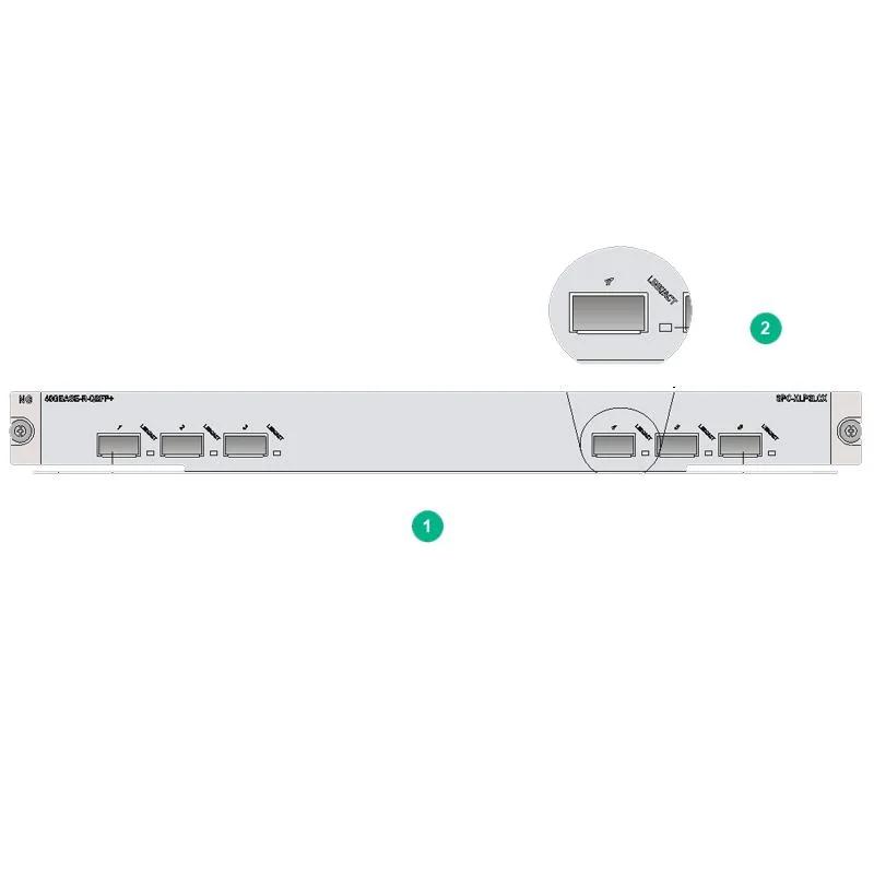 6-Port 40gbase Ethernet Optical Interface Module (QSFP+, MPO) (A Type) , Not Supported on The Sr8800-X-S Routers Spc-Xlp6lax