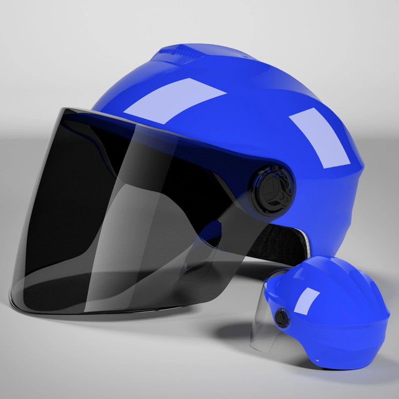 Electric Motorcycle Double Lens Open Face Motorcycle Helmet