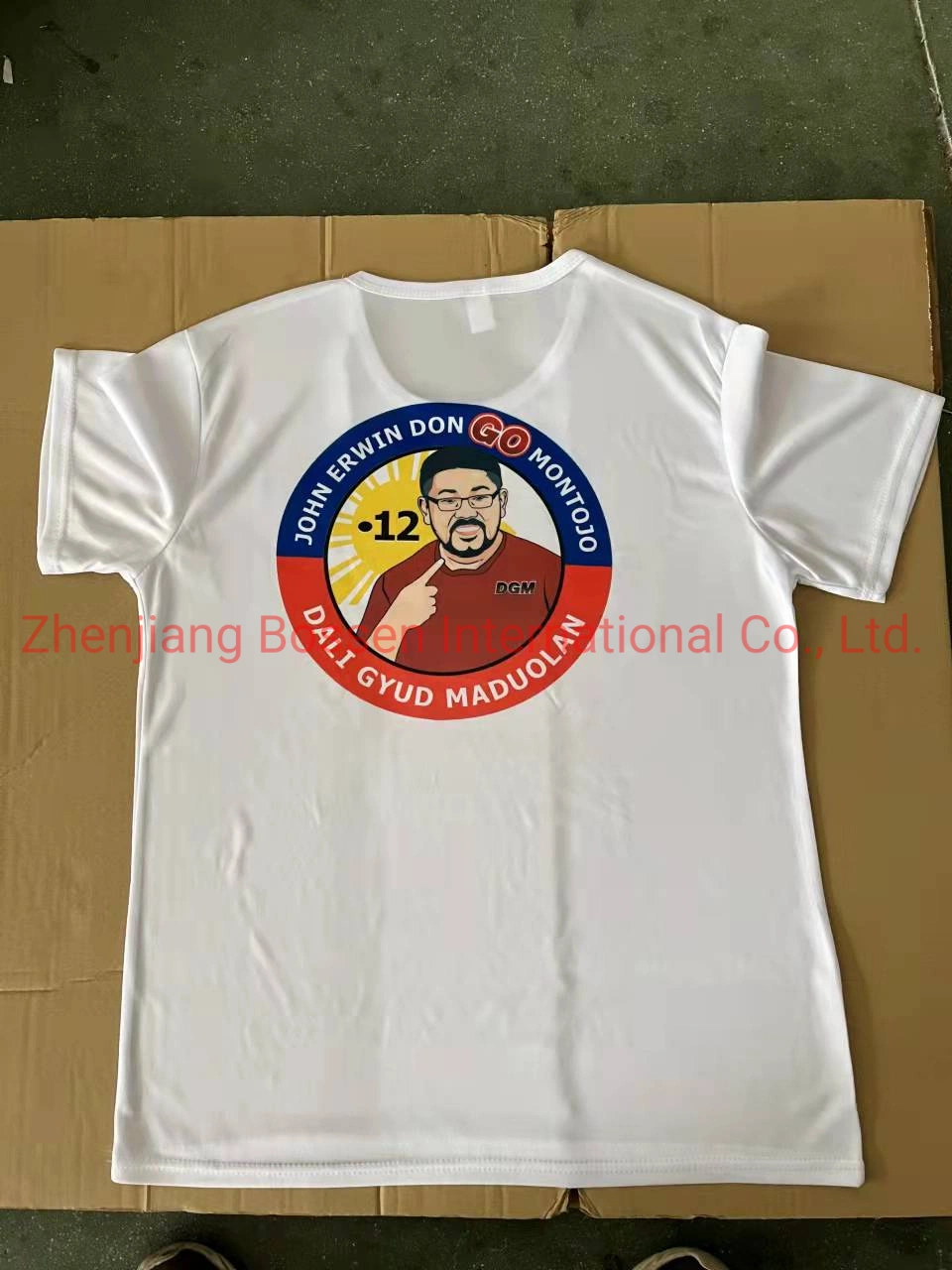 China Factory Custom Sublimation Print Polyester Promotional Sports Event Running T-Shirts Campaign Election T Shirts
