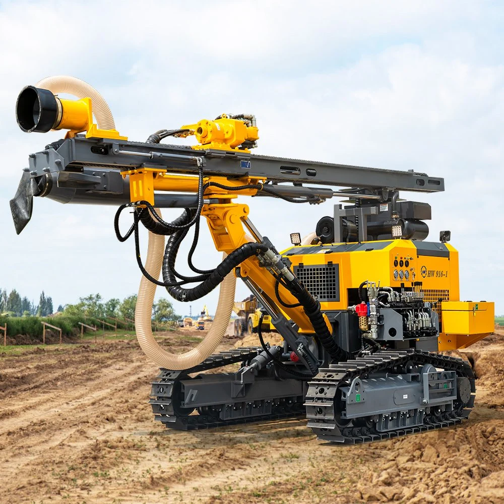 DTH Integrated Automatic Hydraulic Crawler Mine Drilling Rig