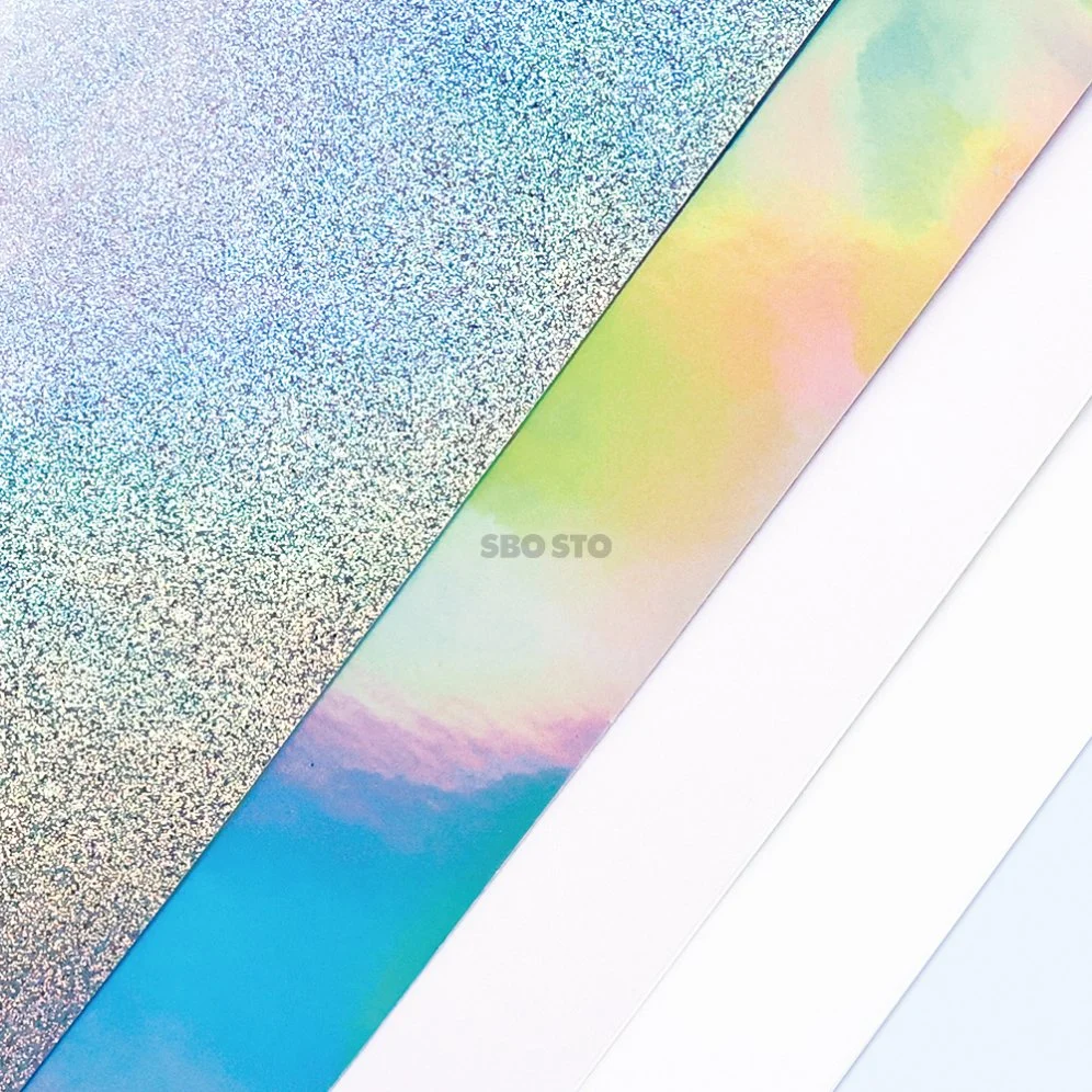 Inkjet Printing Flash DOT Laser Holographic PVC Film Self-Adhesive PVC Film Color DOT PVC Film