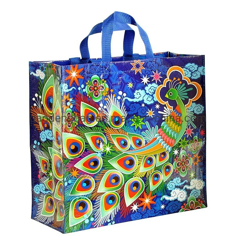 Hot Sale 100% Recycled Shopping Bags Promotional Custom PP Woven