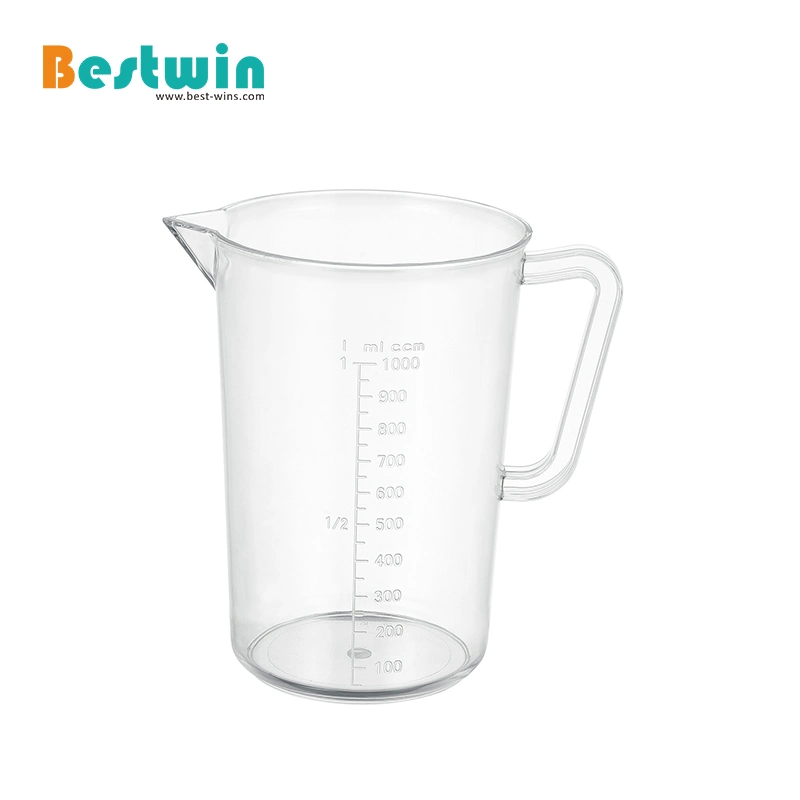 1000ml 1liters PC Polycarbonate Transparent Lab Mug Plastic Measuring Cup