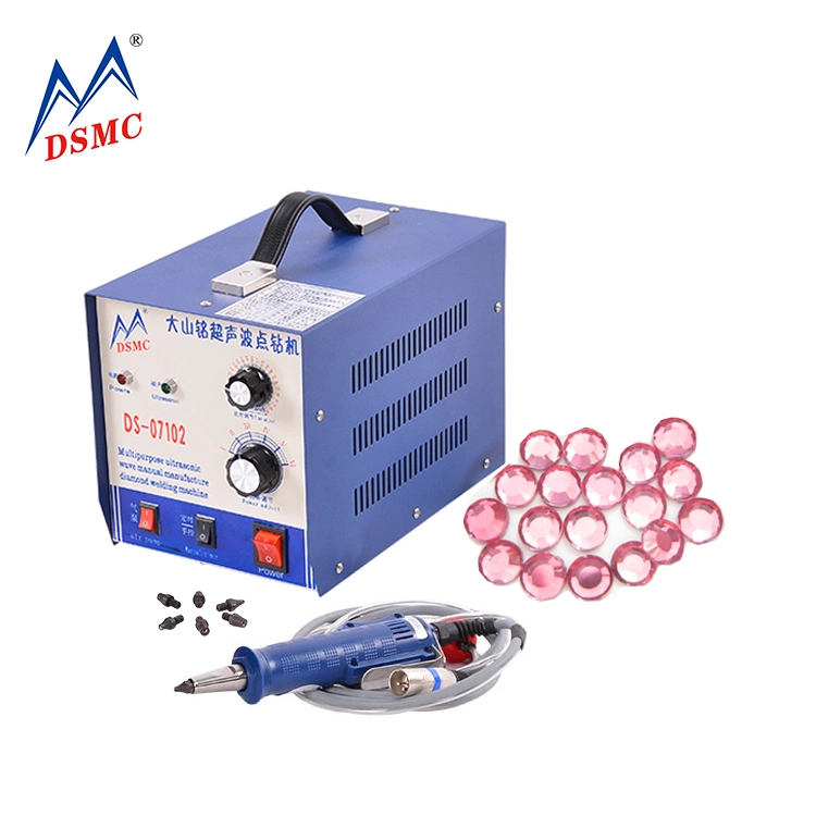 Dsmc Ultrasonic Strass Applicator Hotfix Rhinestone Machine for Shoes Stone Fixing