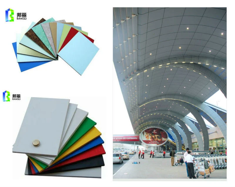 PVDF /PE Coating Panel Aluminum Corrugated Panel Decorated Material Acm