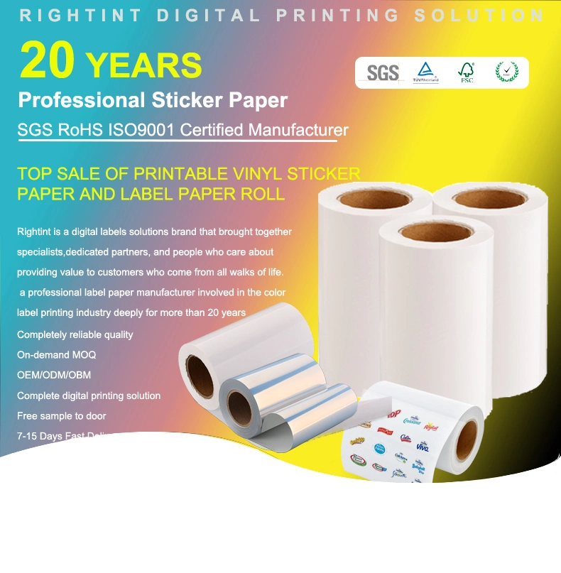 Art Sticker Rightint Carton A4, in Rolls, OEM "Marketplace" Adhesive Photo Paper