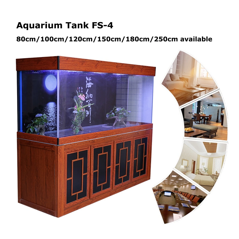 860L Aquarium Tank 6 Feet Red Wood Color