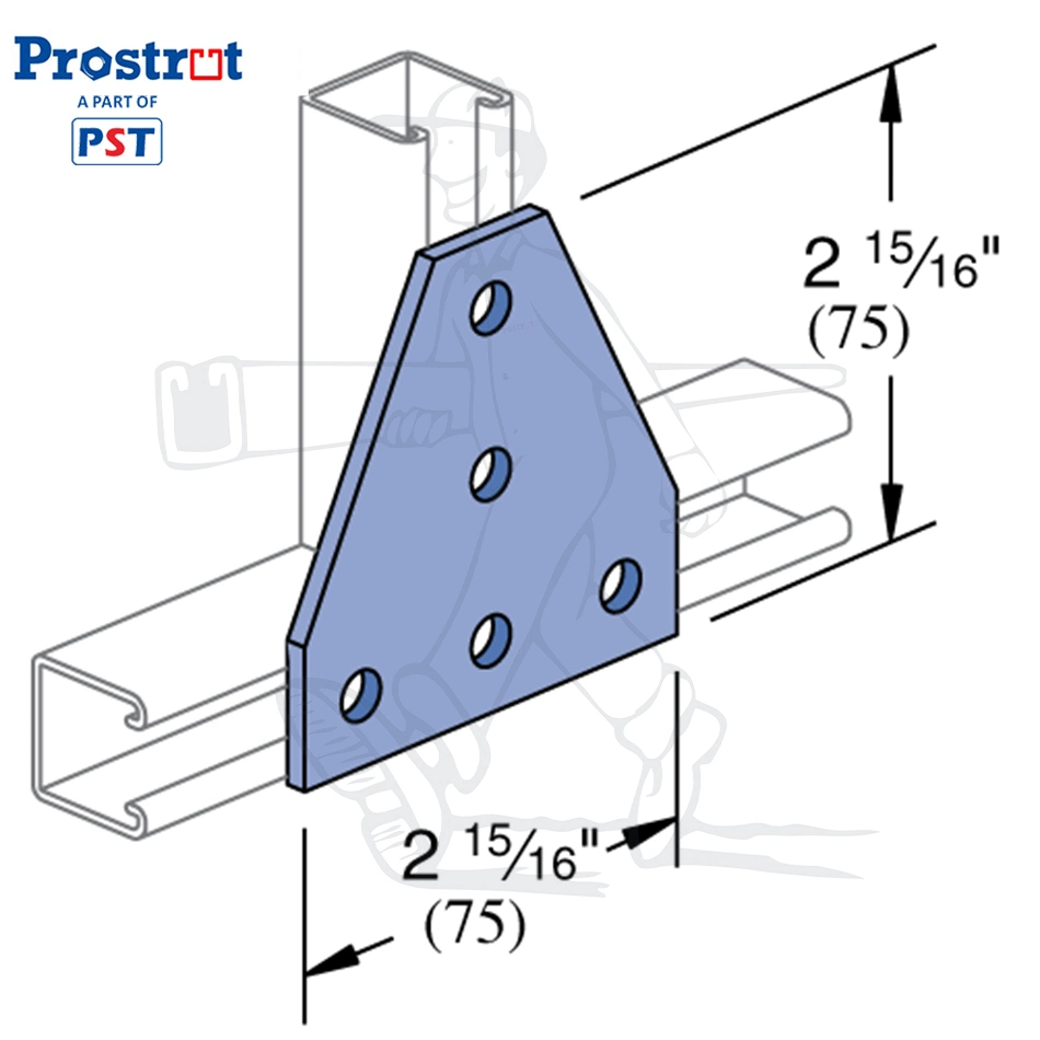 5 Hole Flat Cross Plat Fittings, Channel General Fitting