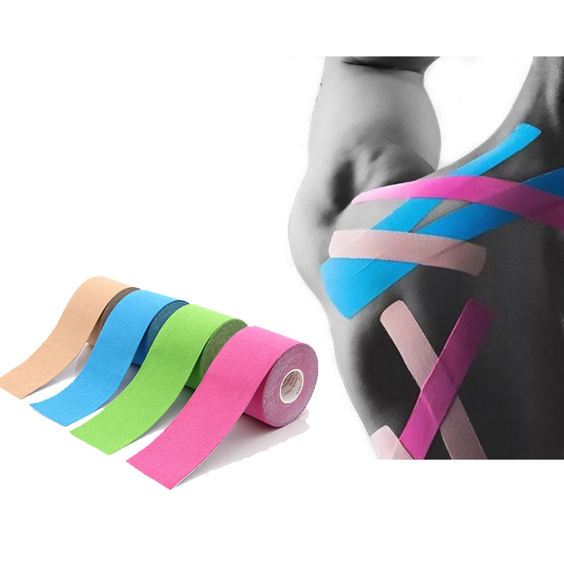 OEM Accepted Medical Waterproof Cotton Elastic Athletic Sports Kinesiology Tape Compression Tape