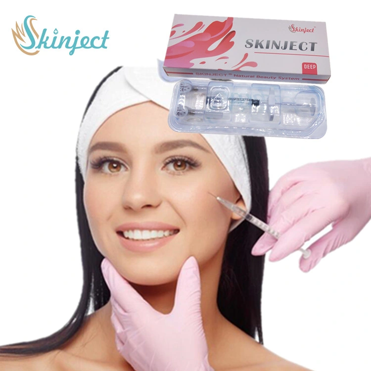 2021 Skinject Hot Sales 2ml Fine Derm Deep Face Filler Ha Injectable Hyaluronic Acid Dermal Filler