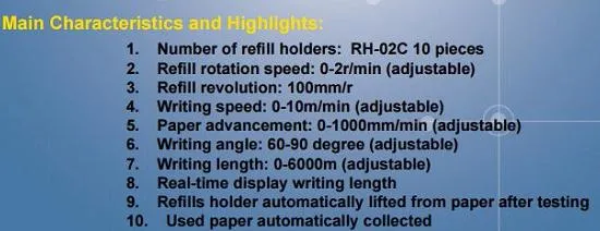 Paifeite Automatic Mini Write Test Machine for Ball Pen