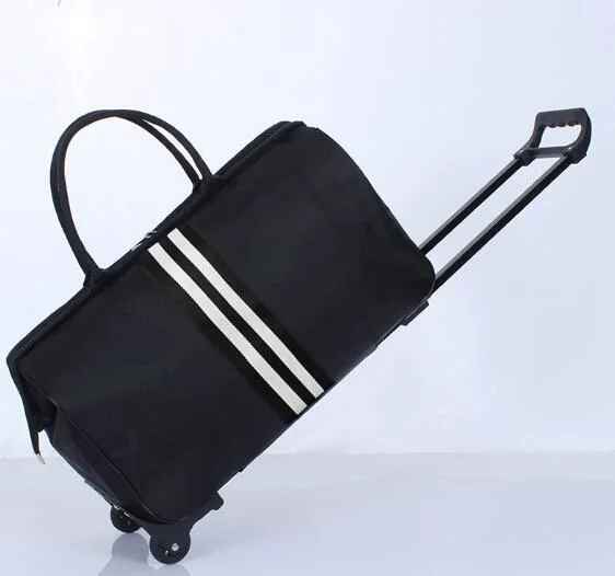 V260 Fashion Brand Design Foldable Waterproof Duffel Travel Trolley Bag Luggage for Men and Women