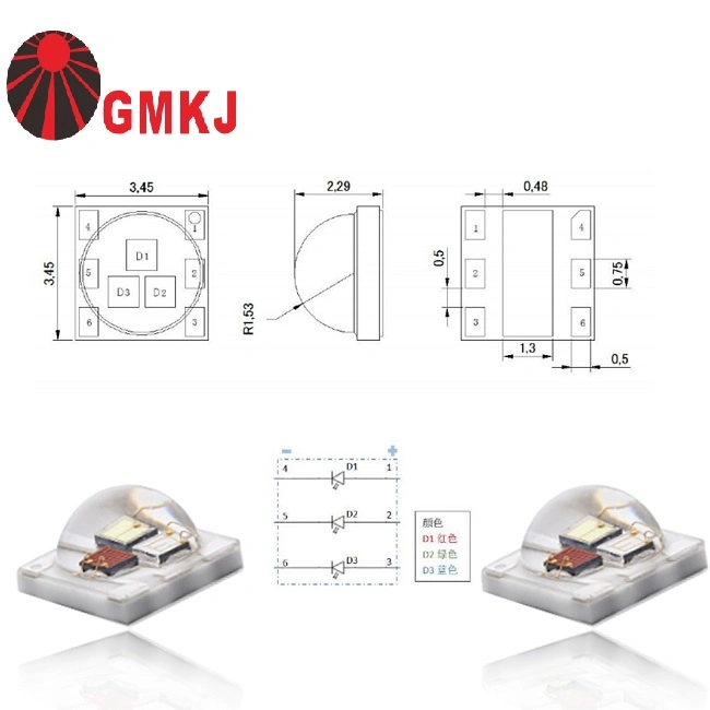 Высокое качество Китай LED серии инкапсуляции 4W 3W 3535 высокой мощности RGBW RGB светодиод для поверхностного монтажа