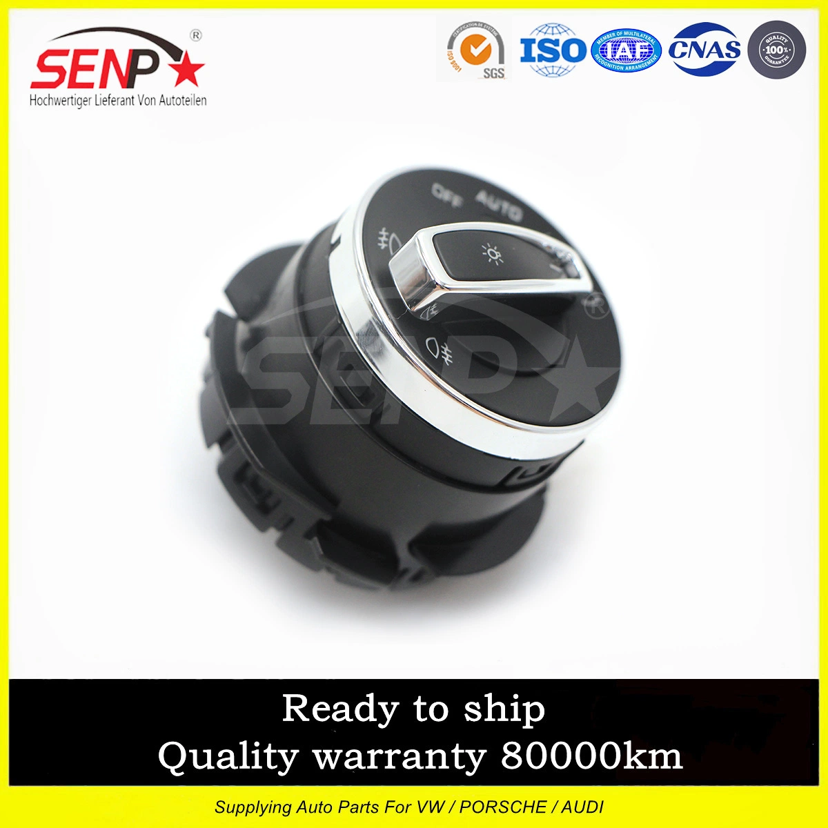 Senp Wholesale/Supplier German Auto Parts Headlight/Fog Light Switch Auto Headlamp 95861353305 for 2011-2018 Porsche Cayenne Macan 3.0/3.6L Original Car Part Switches