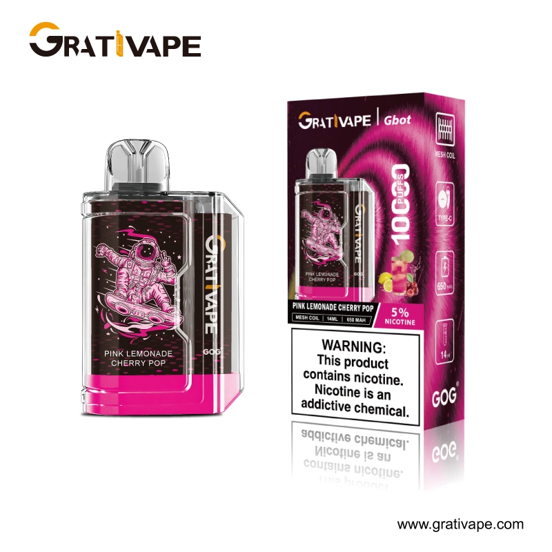 Fábrica original de Shenzhen Gravtivape 10000 Puffs Mini e cigarro descartável Caneta de capuz elétrico Vape