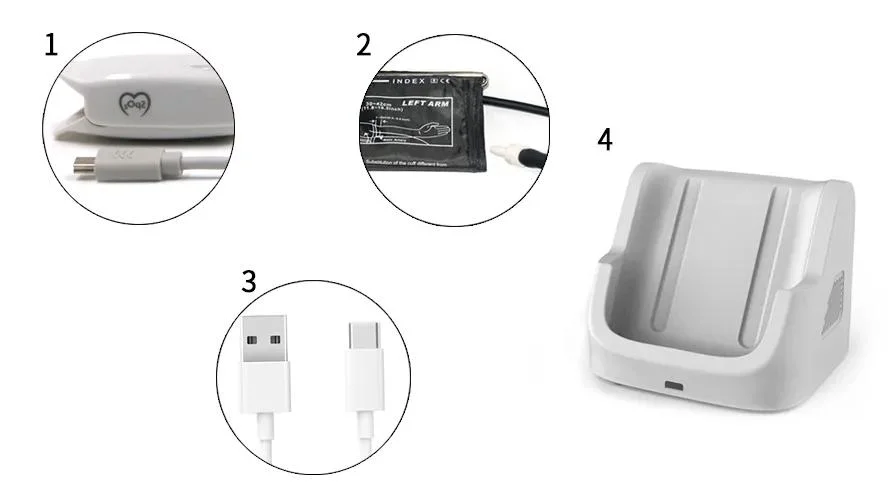 Monitor de pacientes multifunções Berry Cheap Pm6100A PNI pressão arterial Sp02 Pr Pulse Rate Portable iOS Android Bluetooth APP/Medical Equipment/Medical Máquina