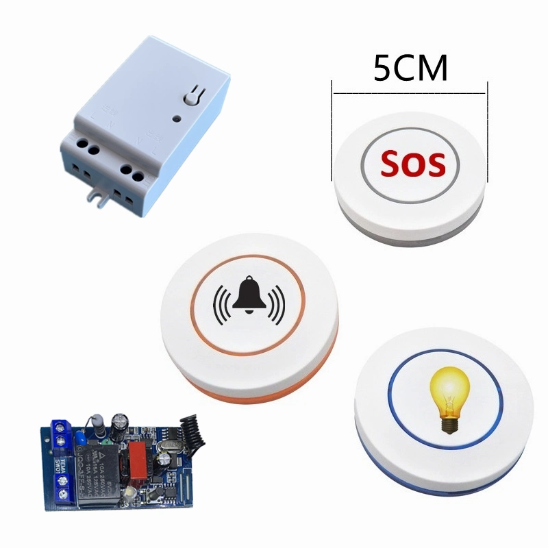 DC3V 1 Button 315/433MHz Multi-Color Round Free Stikcing Universal LED RF Wireless Mini Remote Control