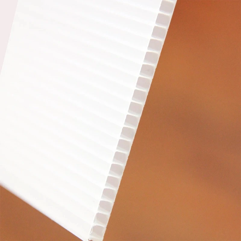 PP Cartonplast Flute Corrugated Cardboard Sheet White