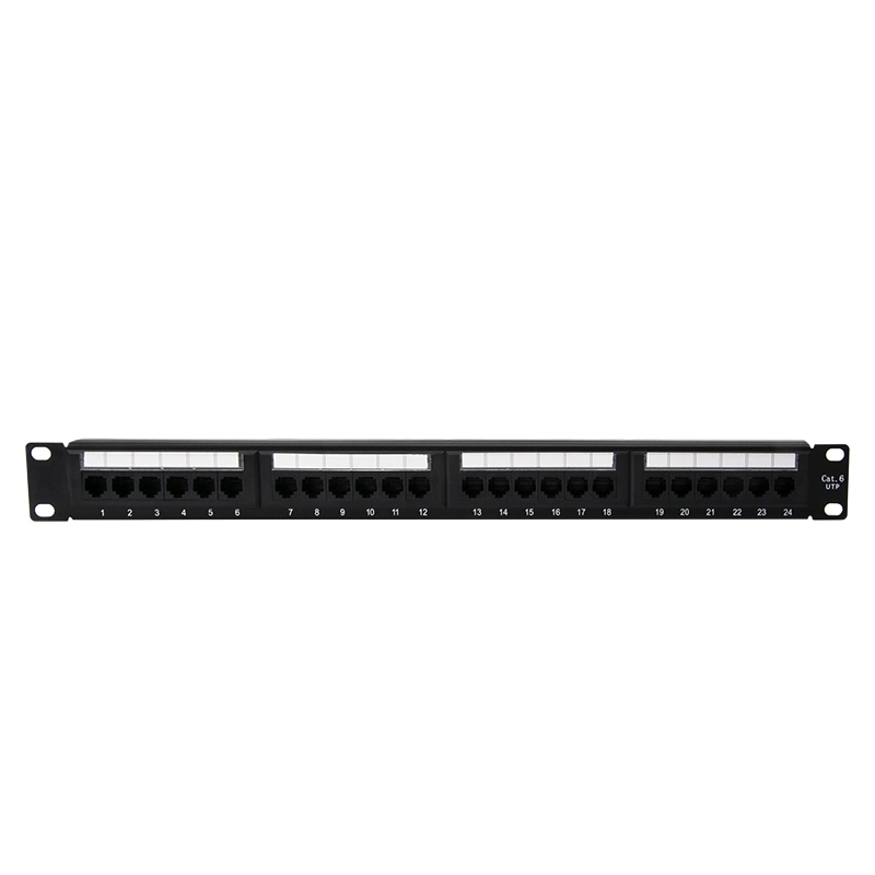 Hot Style UTP Patch Panel 24 Port CAT6 Connector with Keystone Jack