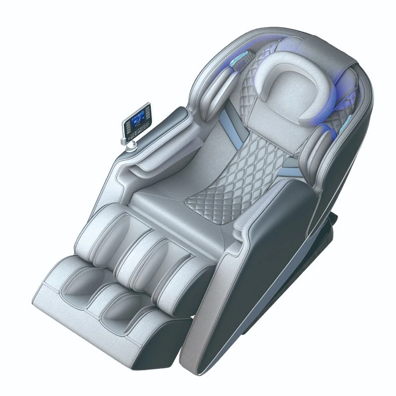 Factory Offer Good Service OEM Grey High End 4D Zero Gravity Automatic Music Massage Chair with Head Massage