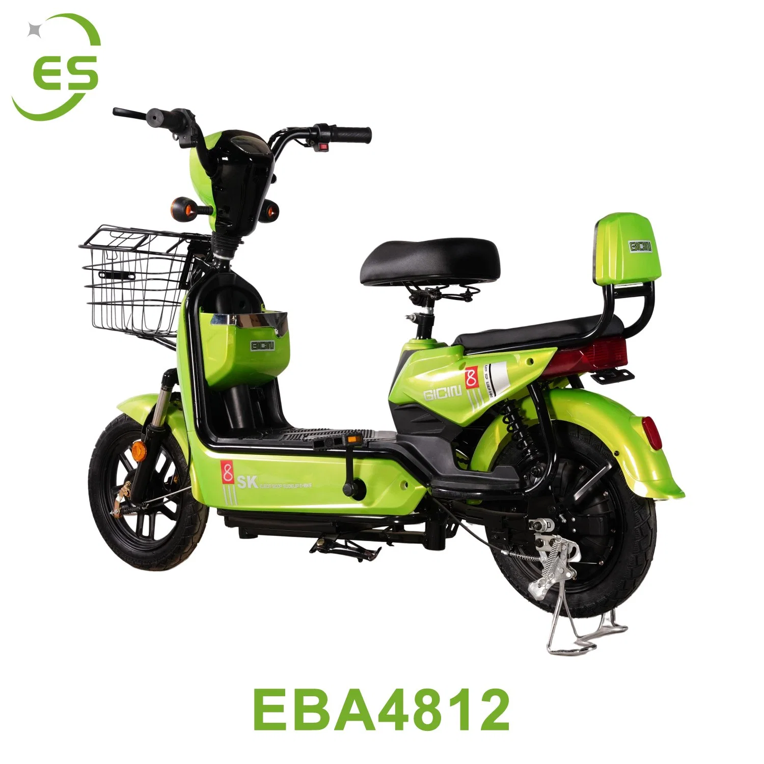 2023 motocicleta eléctrica 48V 350W alarma antirrobo de acero al carbono potente Vida de la batería scooter eléctrico de la bicicleta