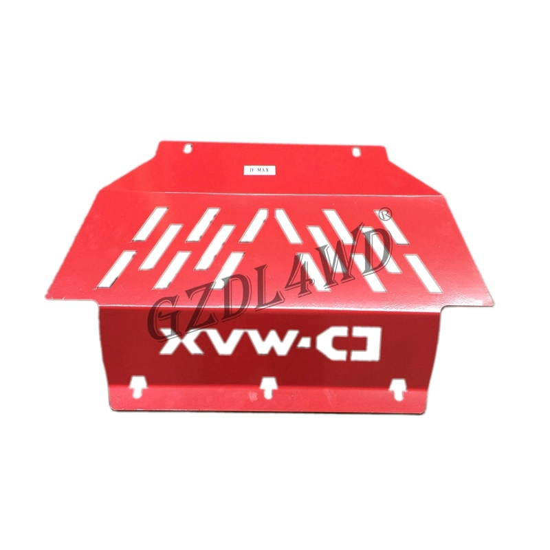 Red Skid Bash Plate Protection for Isuzu D'max 4WD Accessories