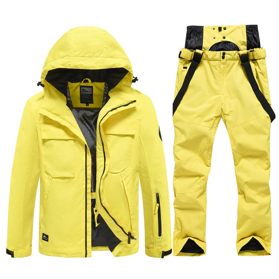 Unisex Ski Suit Snowboarding Jacket Pants Winter Outdoor Thermal Waterproof Snow Wear