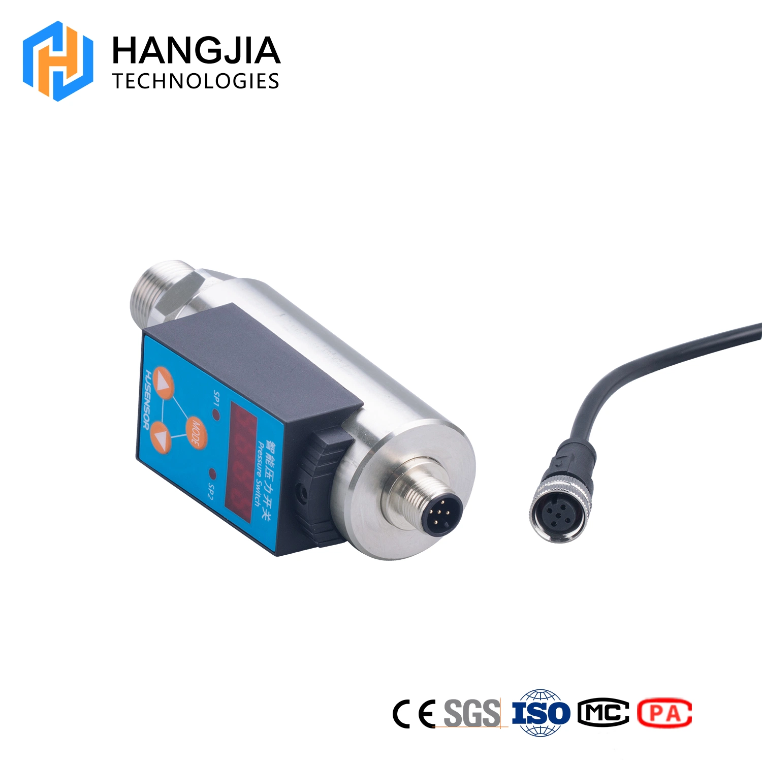 Two-way PNP Output Stainless Steel Pressure Switch with LED Display