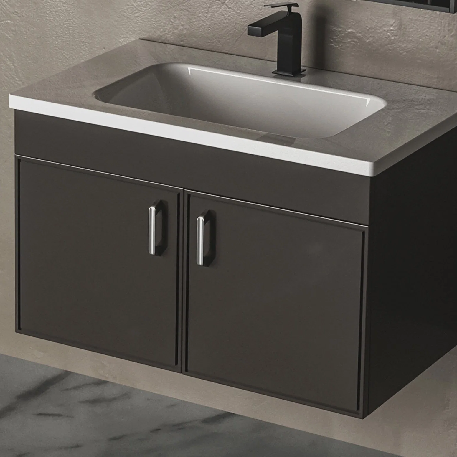 Simple and High-End Modern Bathroom Cabinet Furniture