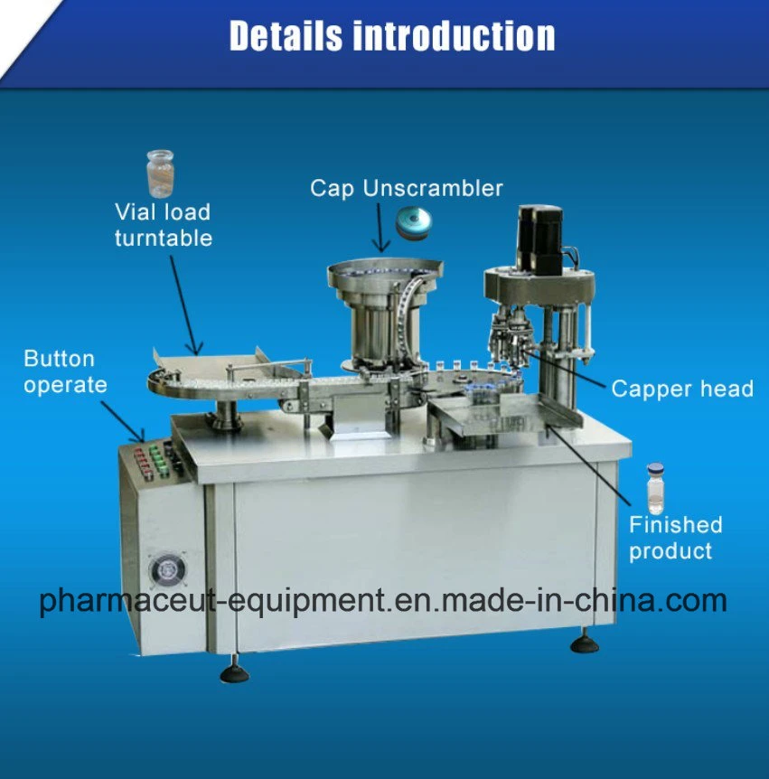 Automatic Bottle Chuck Capping Machinel for Pharmaceutical