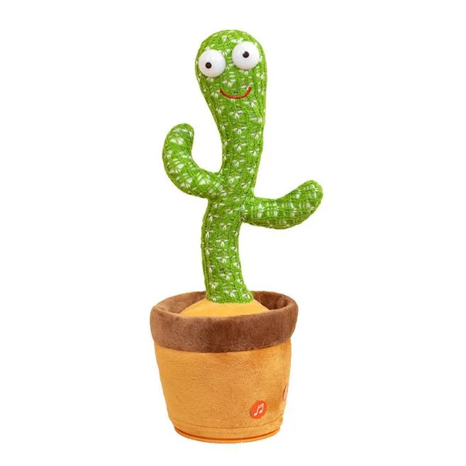 Wholesale Dancing Cactus Toy Electric Shake Singing Funny Plush Doll Kids Early Educational Toy Cactus