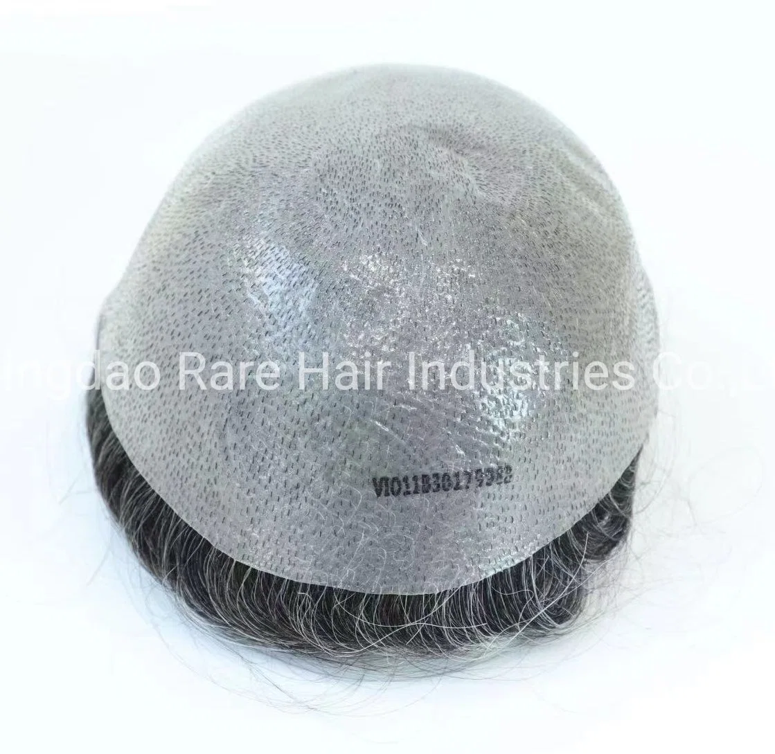 Super Thin Skin 0406mm Toupee Stock Hair Piece for Men Human Hair Men System