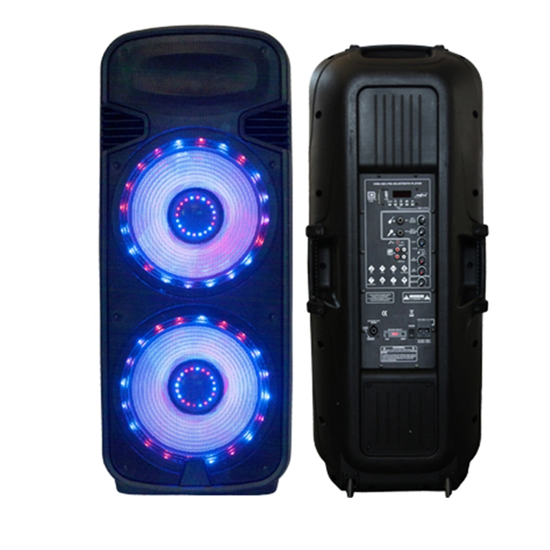 Double 15inch 200W 3-Way PRO Audio DJ Speaker Bluetooth