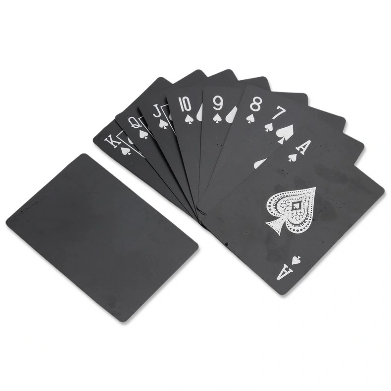 Custom Printing Classical Eco Friendly Recyclable Black Core Paper 54 Poker Cards Custom Logo Professional Casino Playing Cards