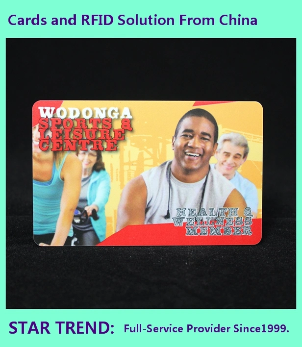 Karate Card with Magnetic Stripe Made Plastic