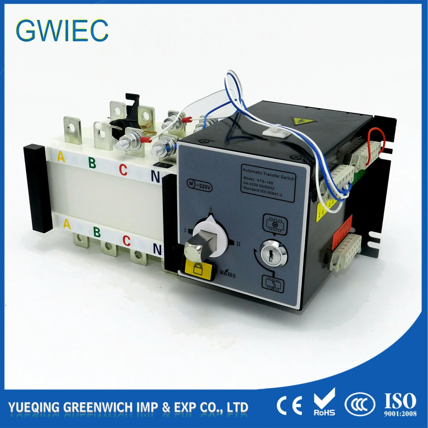 Handle Directly Manual Gwiec/OEM/Blank Generator Automatic Transfer Switch