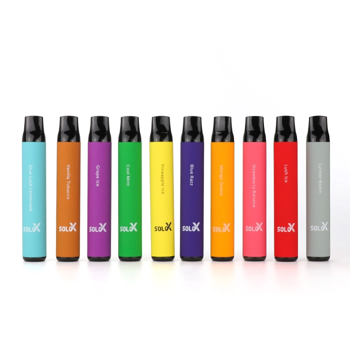 100% Original Wholesale/Supplier 1500puffs Solo X Disposable/Chargeable Blue Lush Ice Vape