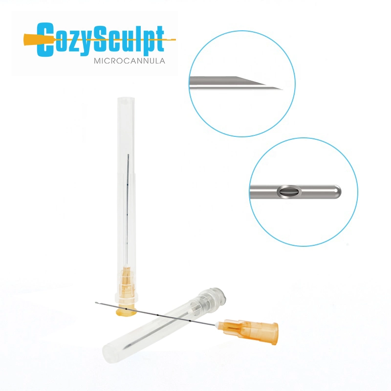 Descartáveis Cozysculpt Subdérmico injecção L blunt a cânula de ponta de agulha com seringa plástica