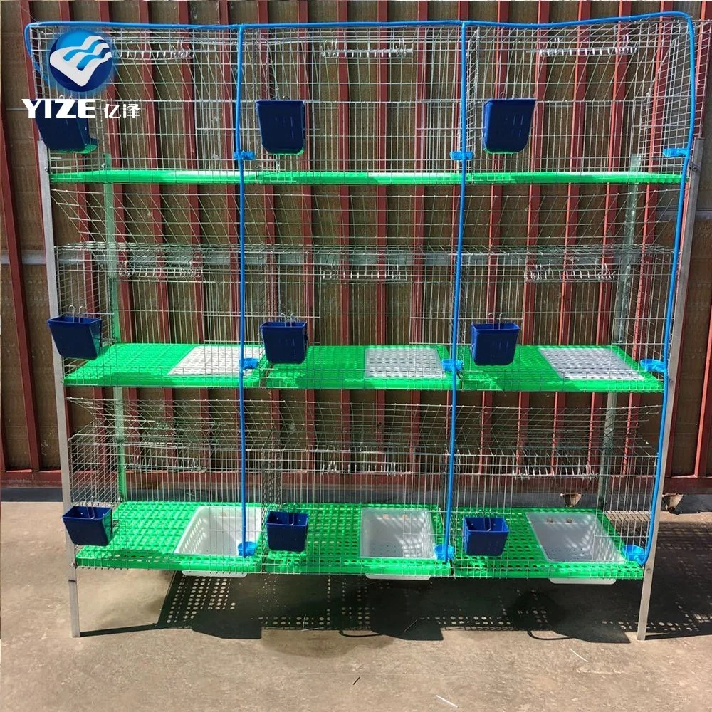 Factory Supply 2 6 9 12 Doors Rabbit Commercial Cage for Farming