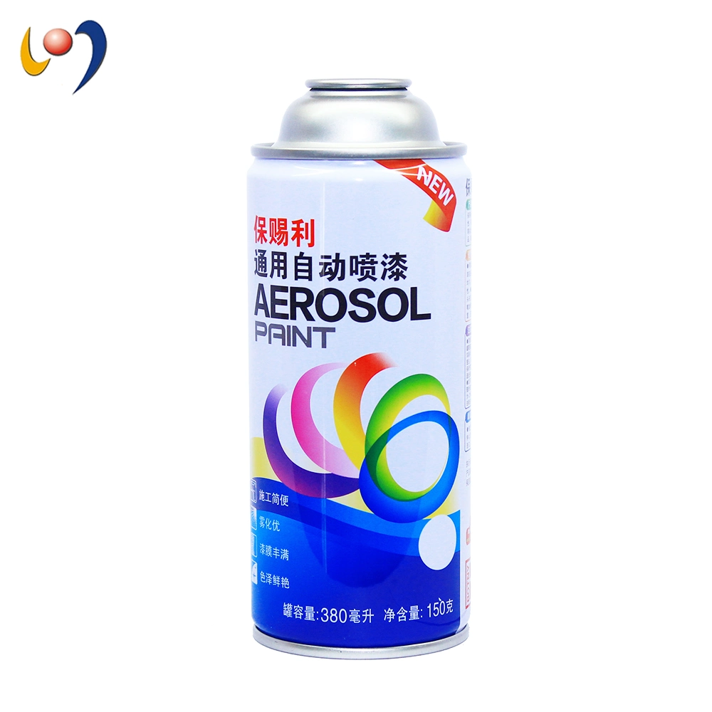 Custom Size Empty Cmyk Tinplate Aerosol Can for Paint Spray 65X158