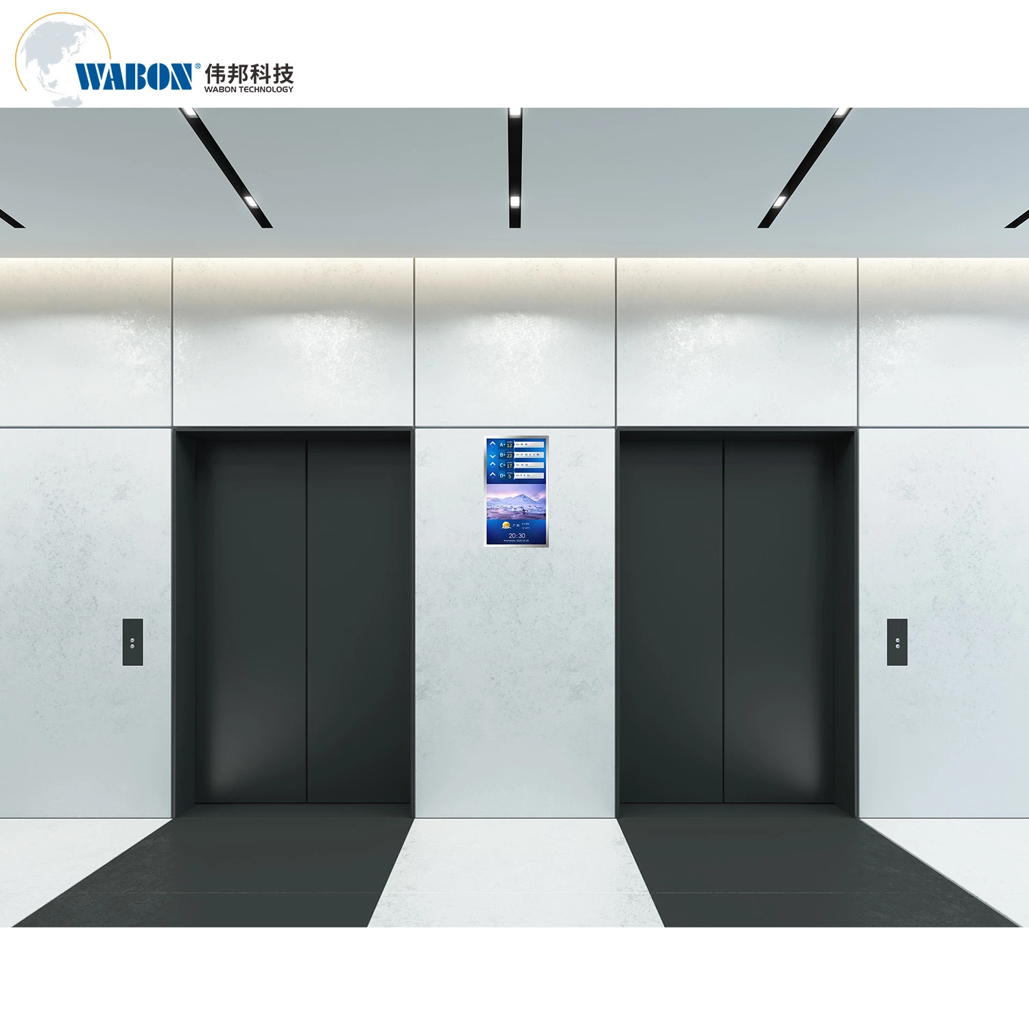 Intelligent Elevator Hall External Destination Floor Display Terminal