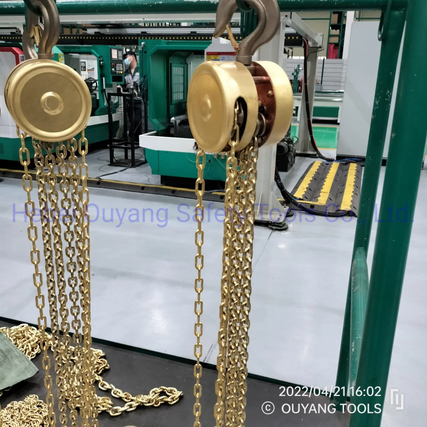 Anti-Sparking Aluminum Bronze Chain Hoist/Block, 0.5-16 T Capacity