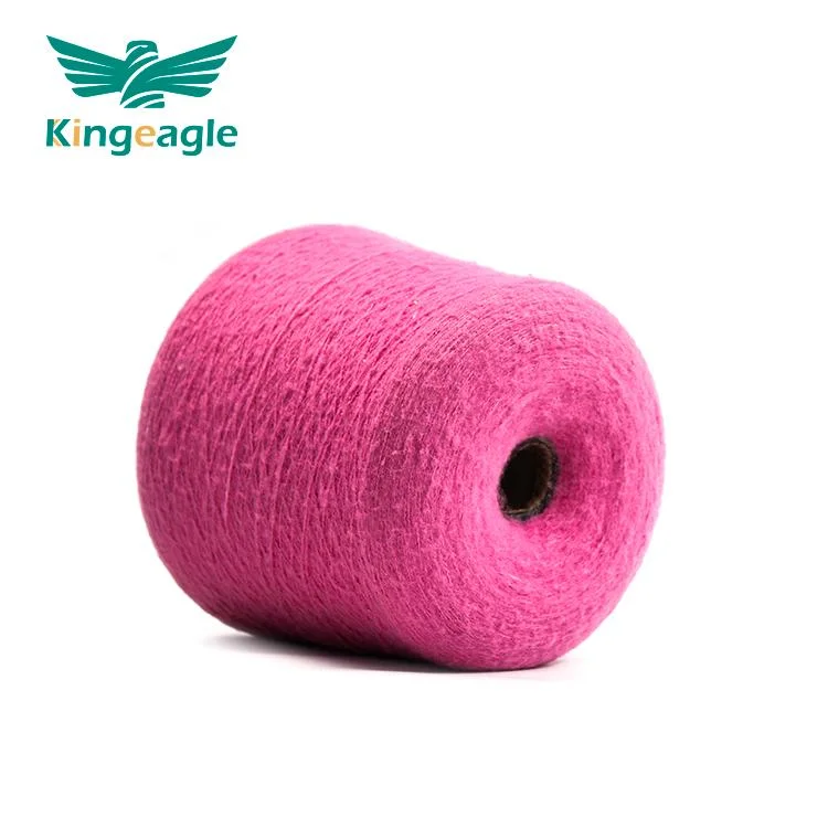 KingEagle Soft Wool Blended Yarn Mohair Brush Yarn proveedores para Textil 13nm