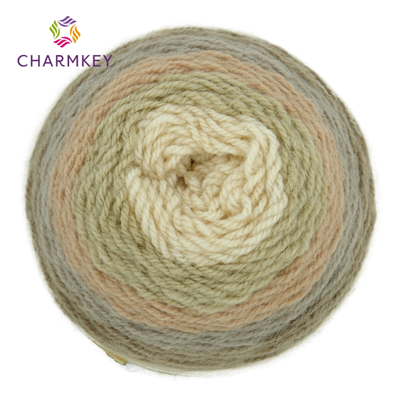 Charmkey Multicolor Acrylic Cake Yarn for Crochet Knitting Hat Scarf