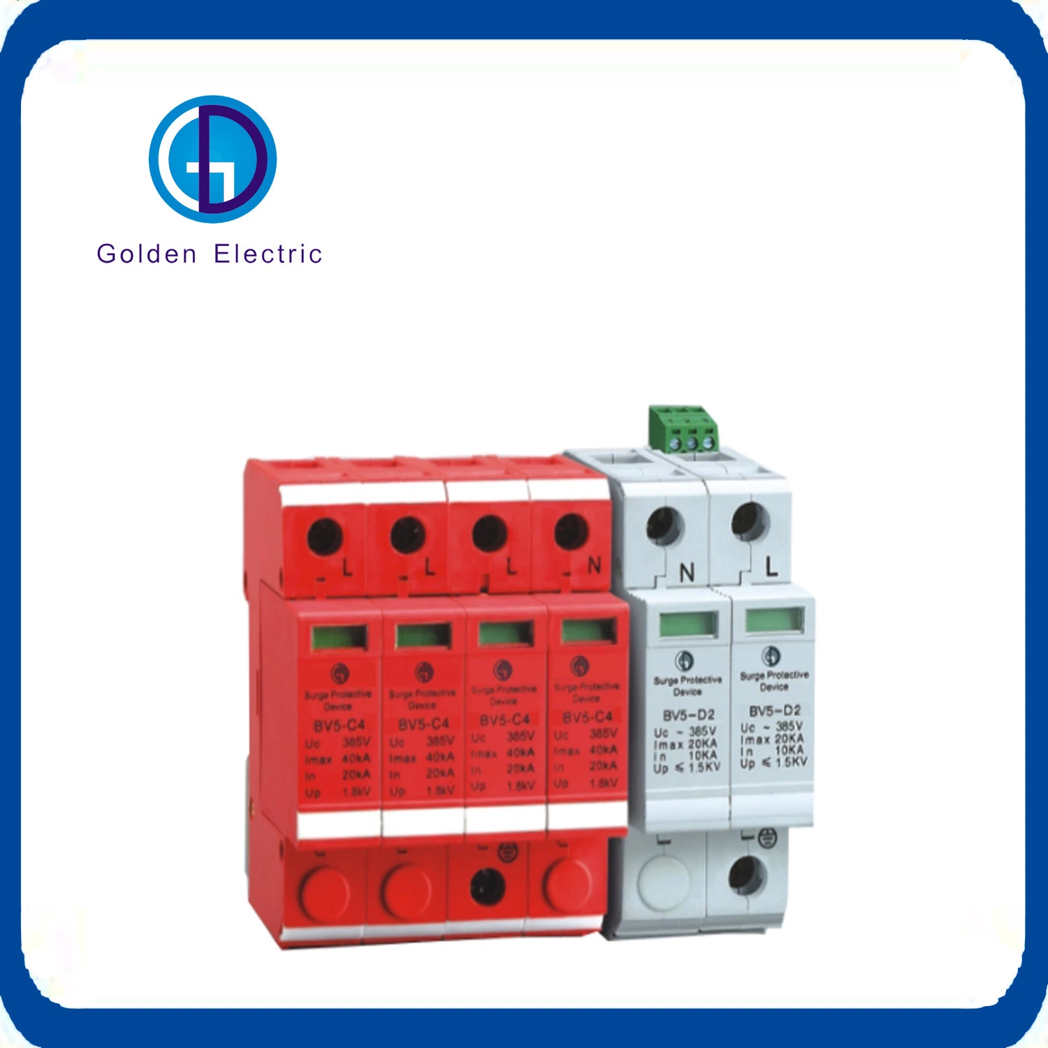 Power Surge Protection Devices 380V Solar AC SPD Electricity Safety House Lightning Arrester