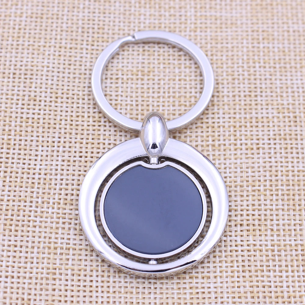 Custom Fashion Rotatable Blank Metal Keychain