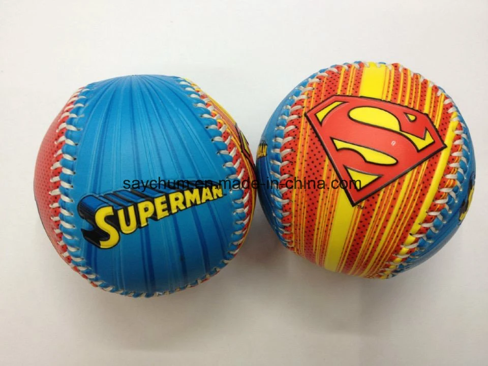 Diseño de Logotipo personalizado Foto estándar de PVC pelota de béisbol impreso PU