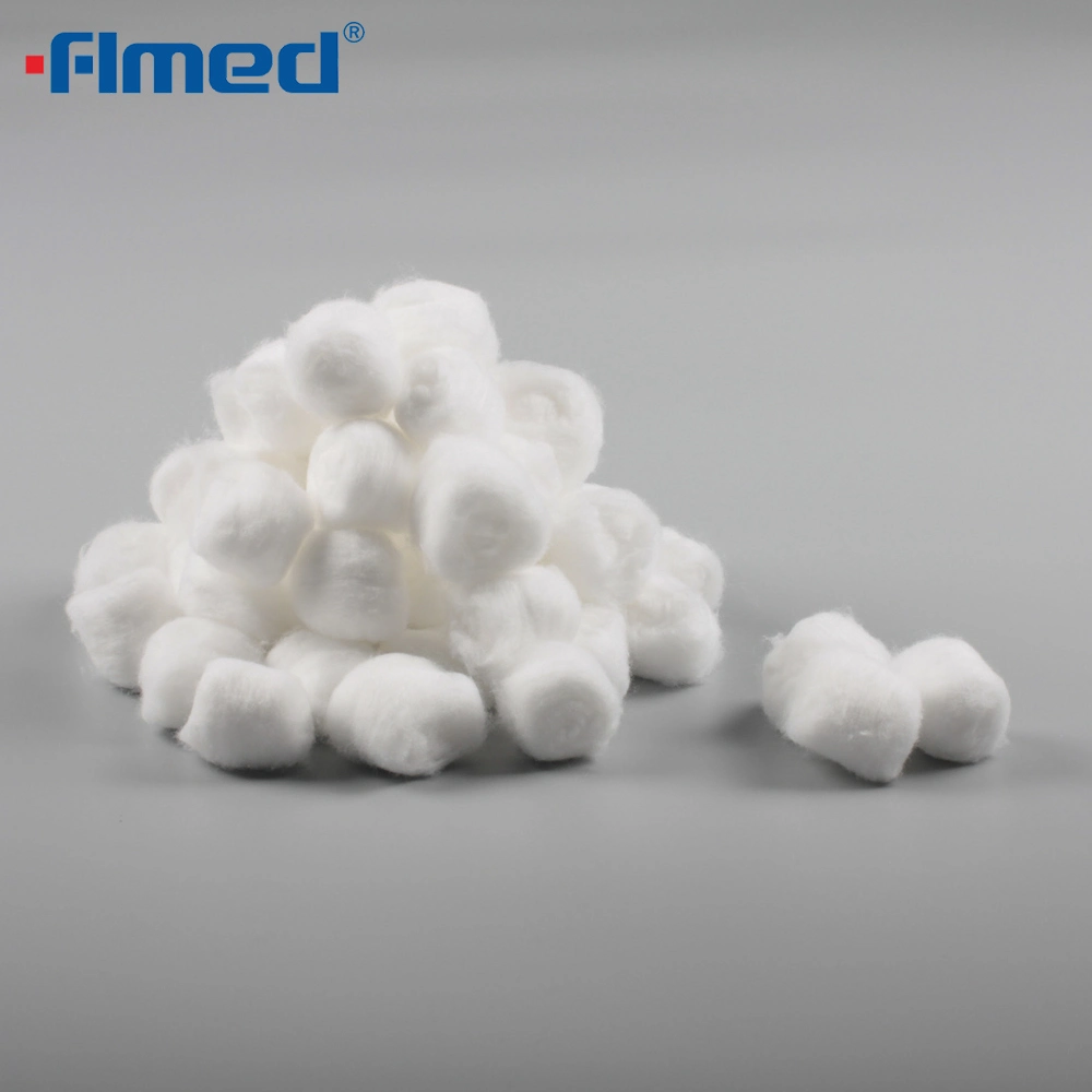 Disposable Cotton Gauze Balls Factory Price Absorbent 100% Pure Cotton Ball