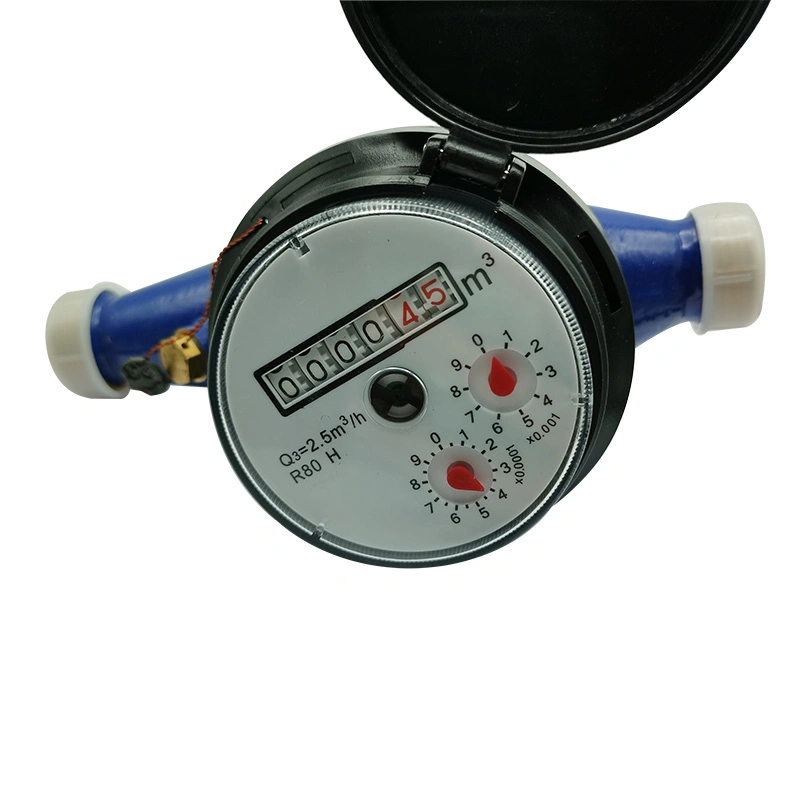 Direct Factory Delivery Multi Jet Cold Water Meter with Plastic Fittings